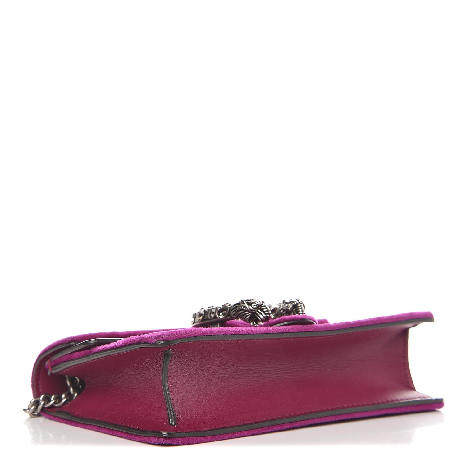 Gucci Velvet Super Mini Dionysus Shoulder Bag Fuchsia Violet Cyclamen 11 of 15