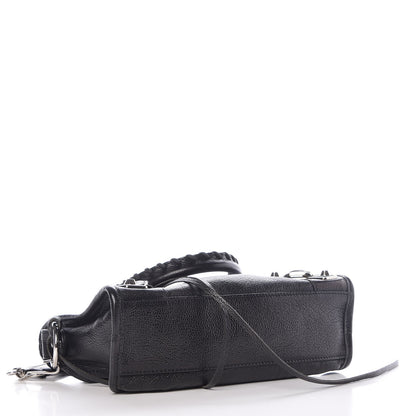 Balenciaga Chevre Silver Metallic Edge Hardware Mini City Black 5 of 8