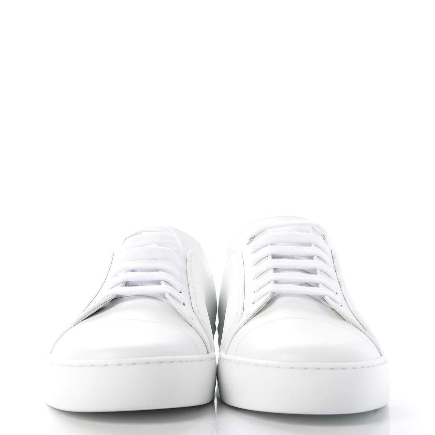 Calfskin Gum Womens CC Sneakers 40 White