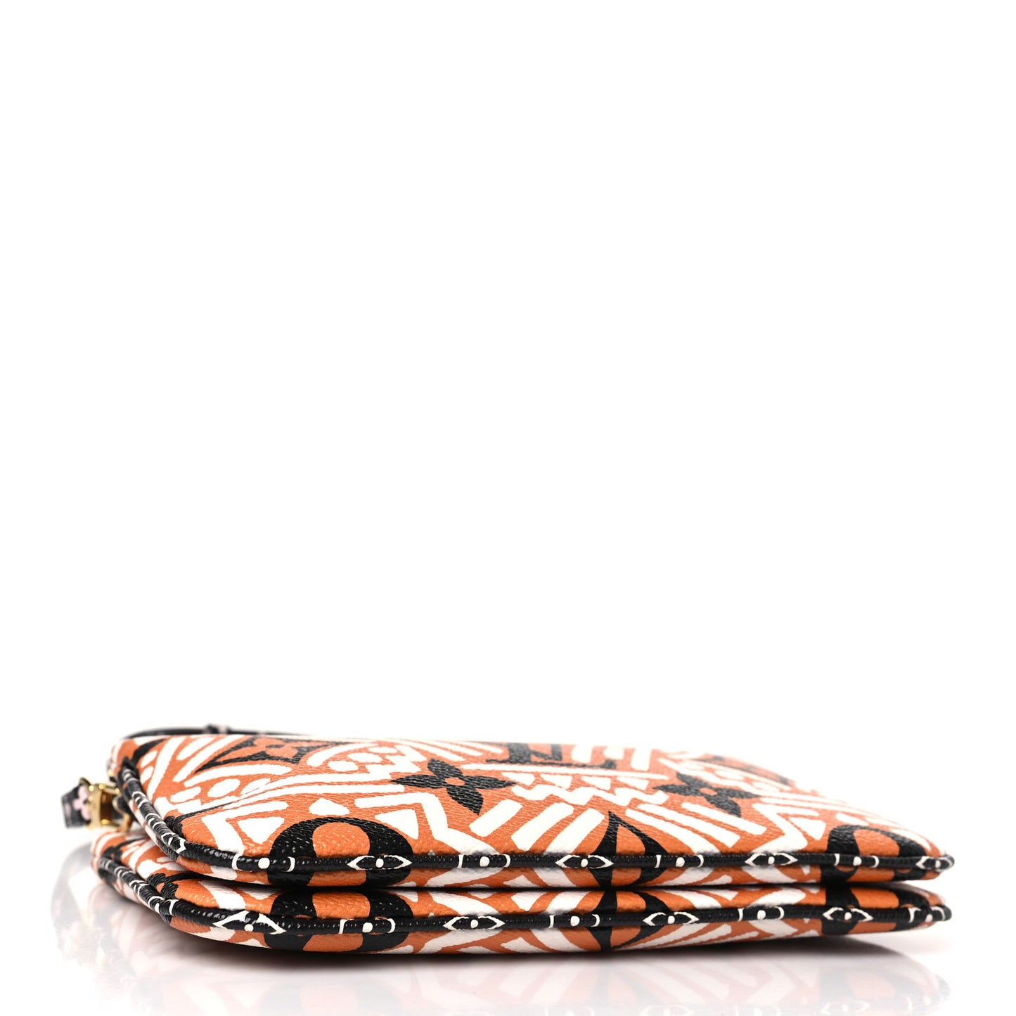 Monogram Giant Crafty Double Zip Pochette Creme Caramel