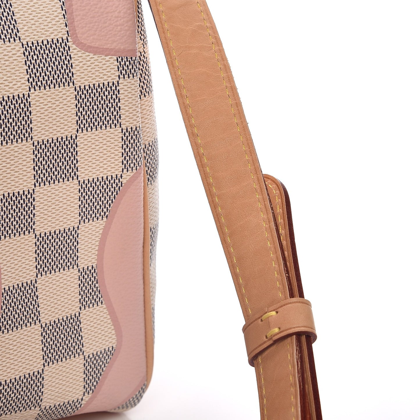 Damier Azur Tahitienne Speedy Bandouliere 30 Rose Ballerine