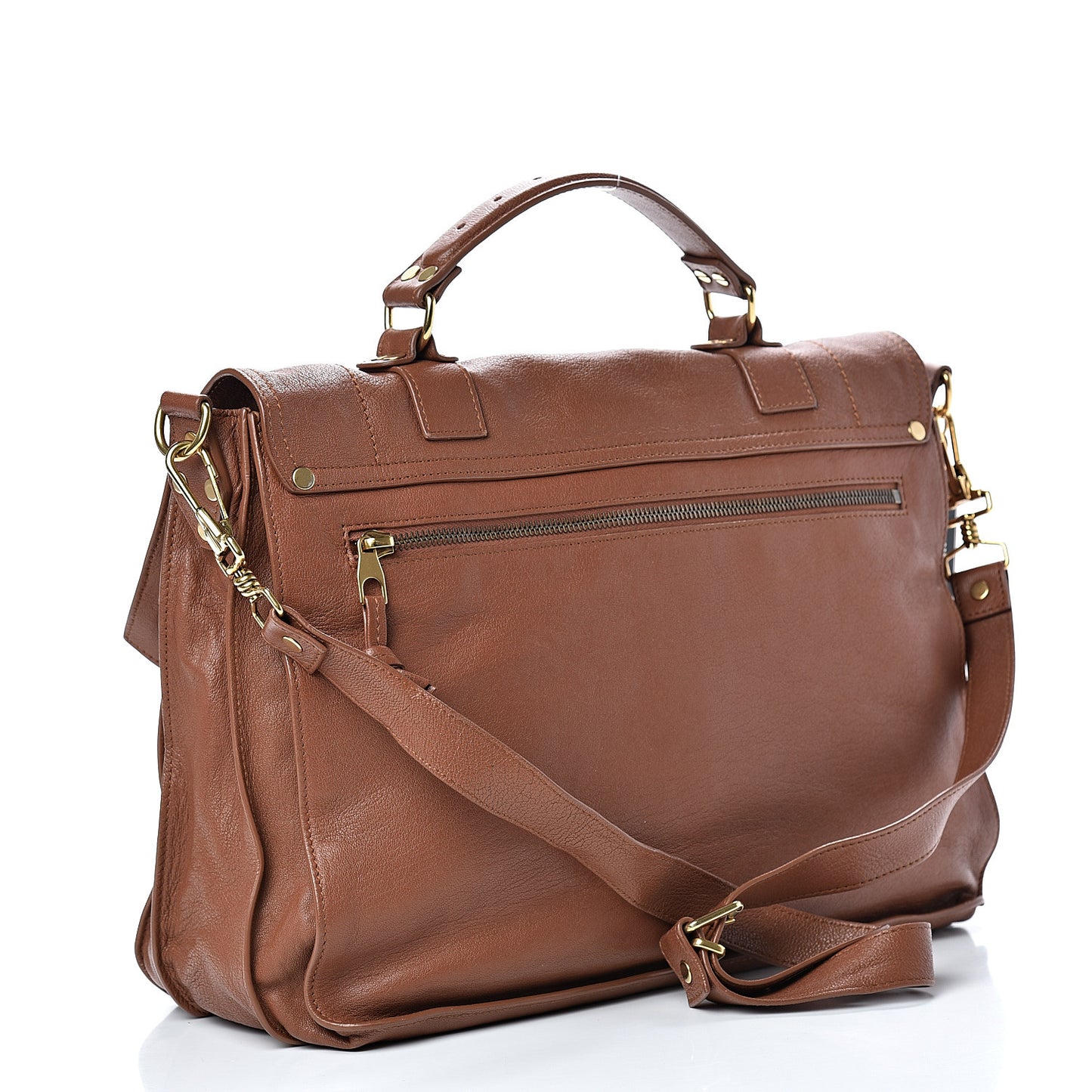 Lambskin Large PS1 Satchel Saddle