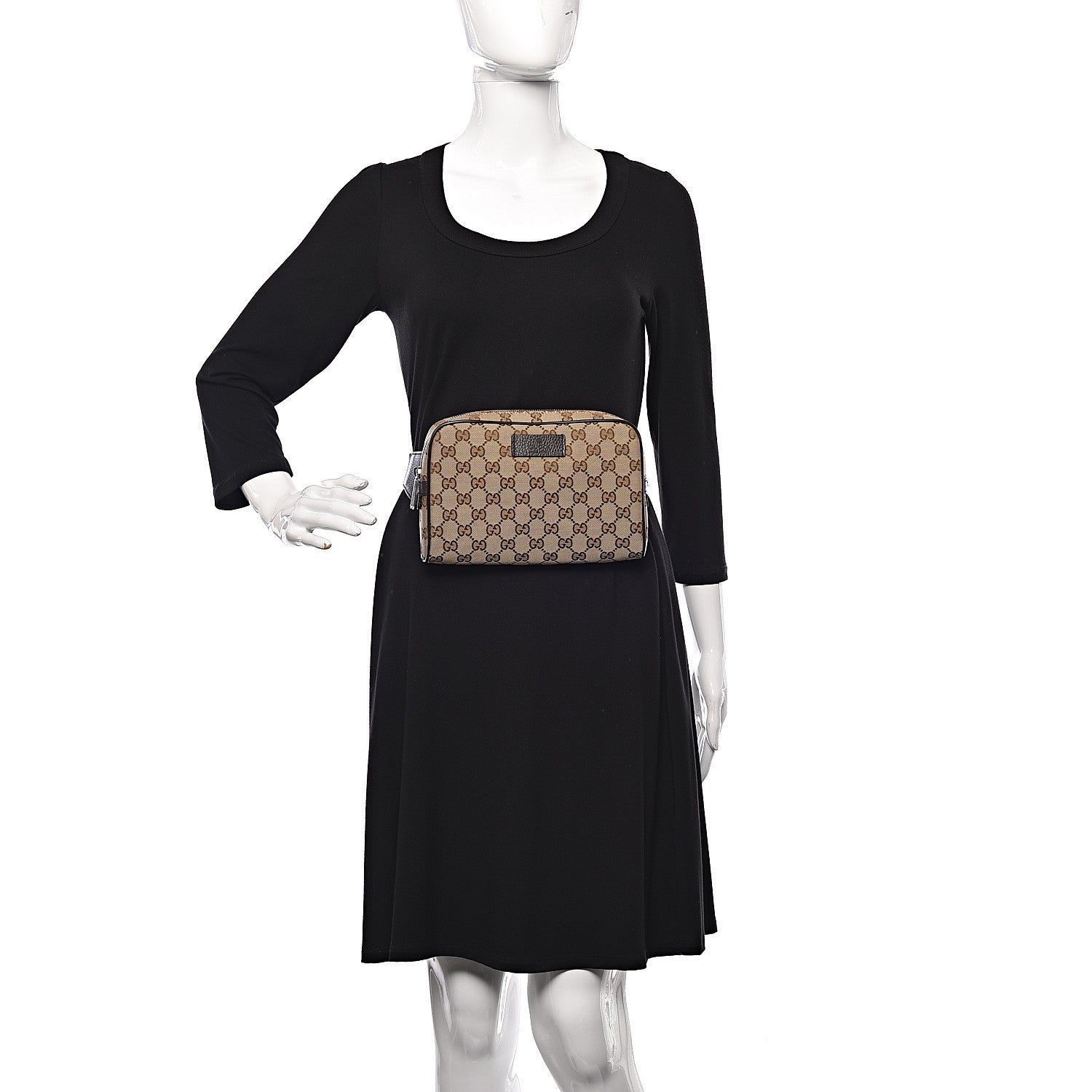 Gucci Monogram Belt Bag Dark Brown 2 of 10