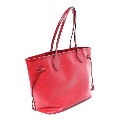 Louis Vuitton Epi Monogram Neverfull MM Castillan Red 3 of 9