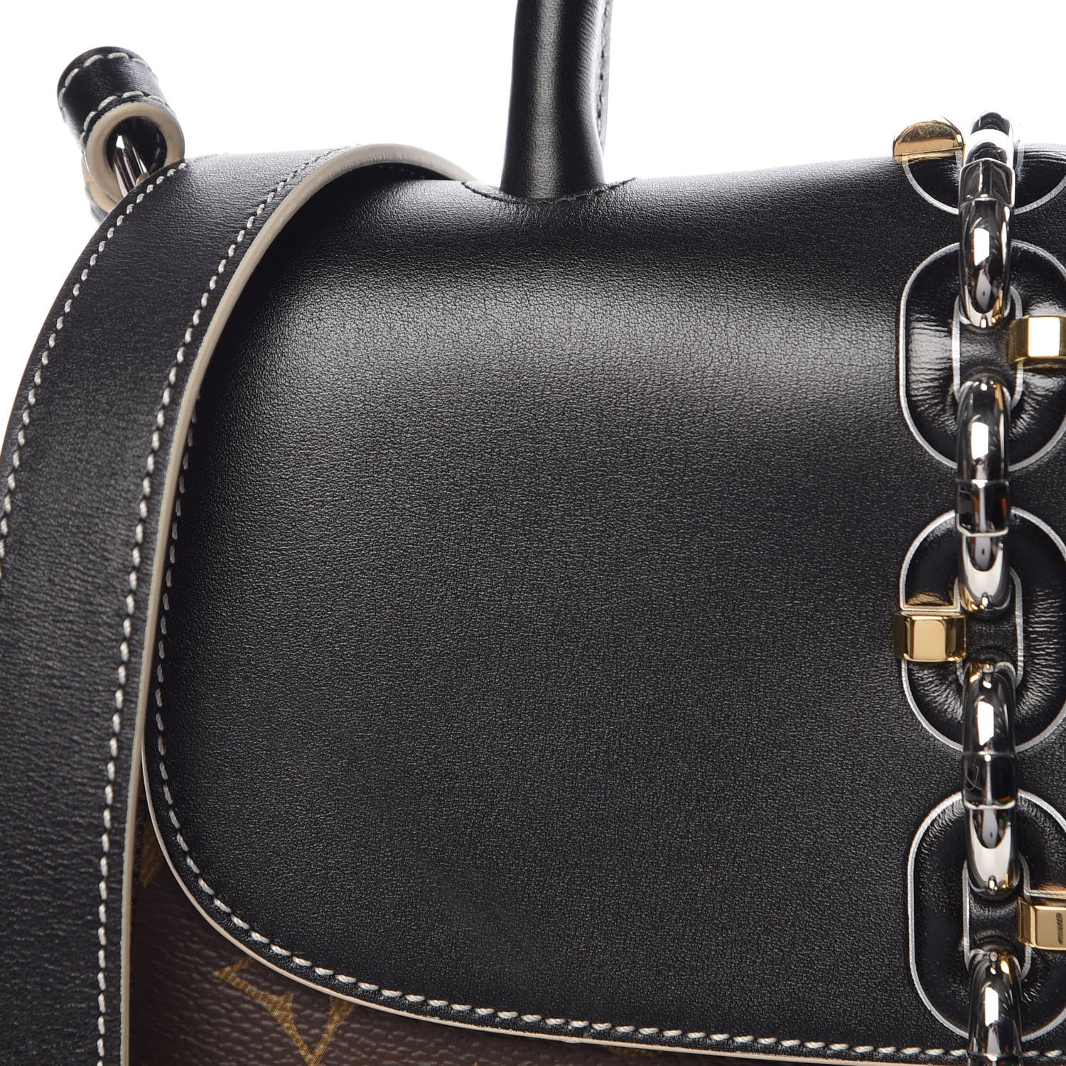 Louis Vuitton Calfskin Monogram Chain It Bag PM Black 7 of 8