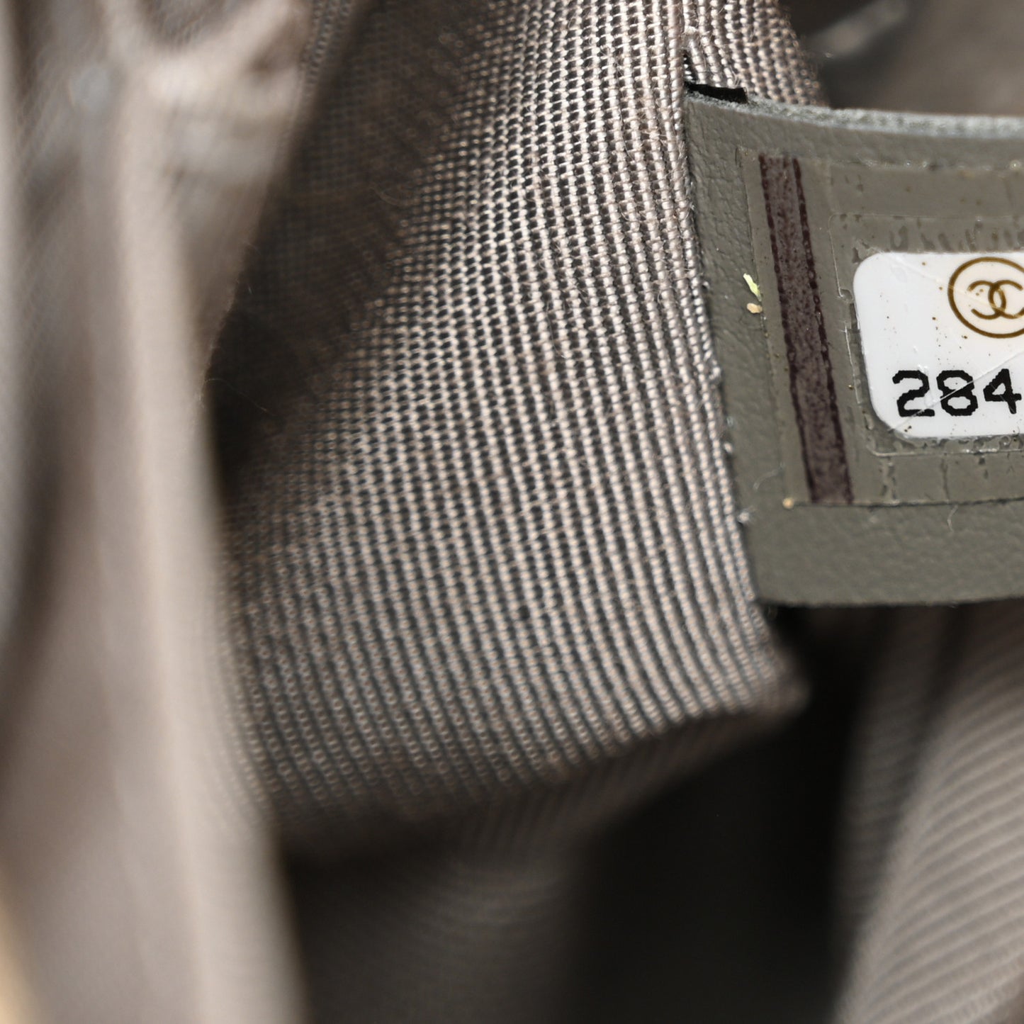 Aged Calfskin Quilted Small Gabrielle Hobo Grey