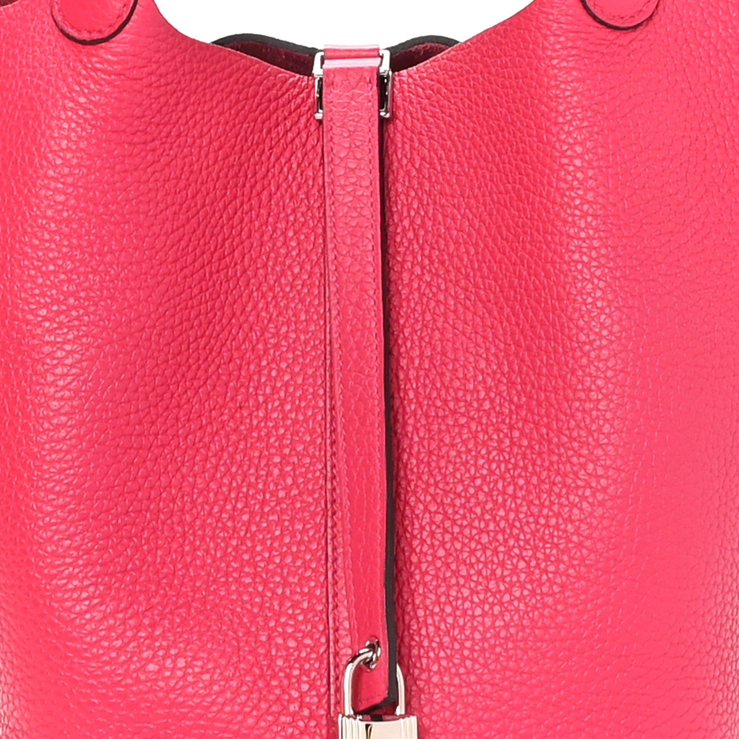 Hermes Taurillon Clemence Swift Eclat Picotin Lock 22 MM Rose Mexico Rouge De Coeur 8 of 11