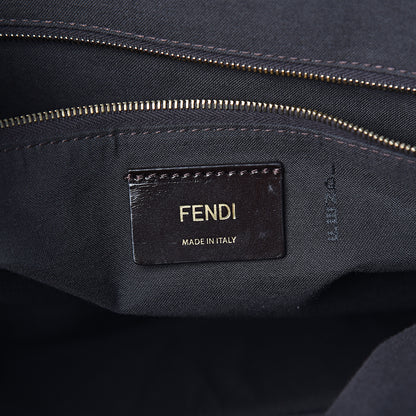 Fendi Pequin Vitello Medium Roll Tote Tobacco Lago 5 of 9