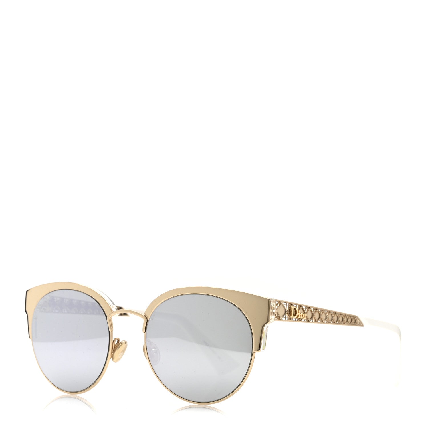 Christian Dior Diorama Mini Sunglasses White Gold 1 of 7