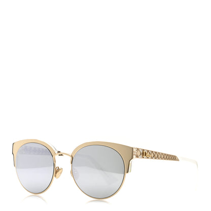 Christian Dior Diorama Mini Sunglasses White Gold 1 of 7