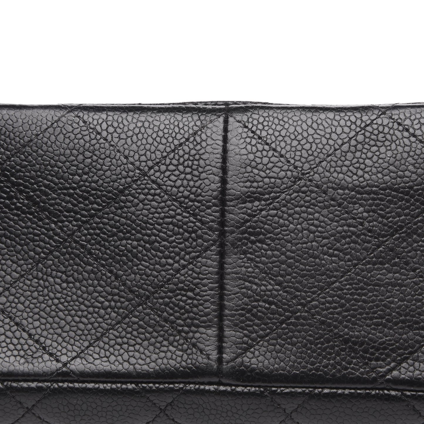 Caviar Jumbo Single Flap Black