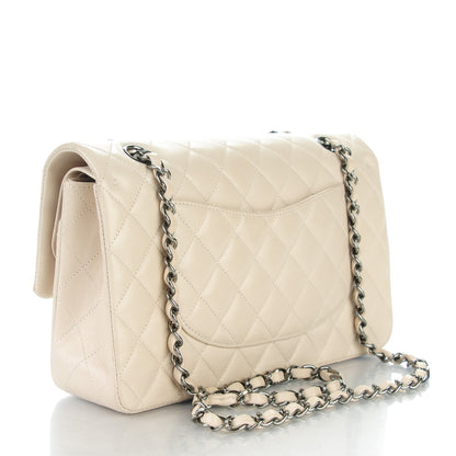 Chanel Lambskin Quilted Medium Double Flap Light Beige 3 of 11