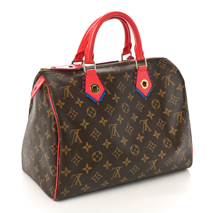 Louis Vuitton Monogram Totem Speedy 30 Flamingo 2 of 8