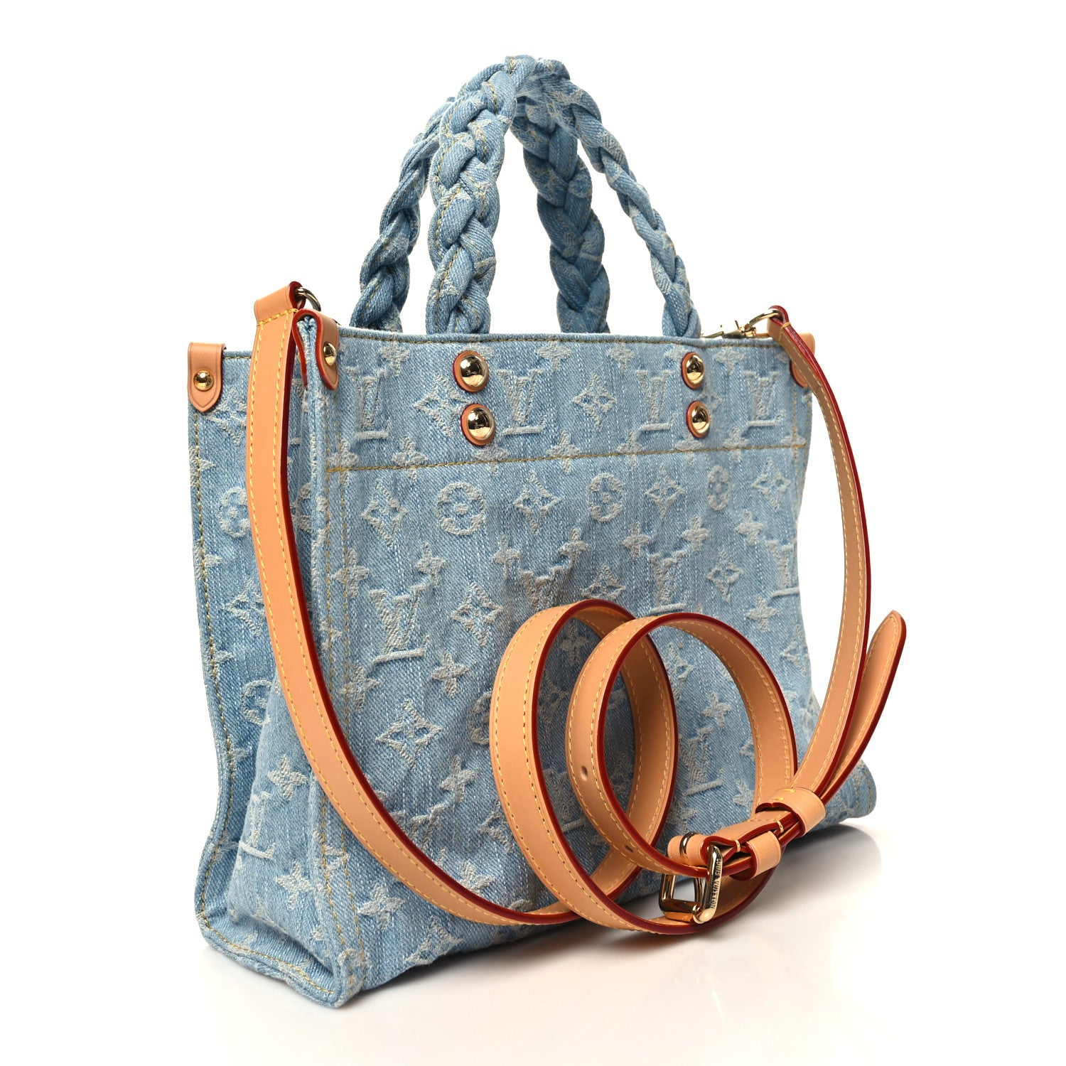 Louis Vuitton Monogram Washed Denim Let Go PM Sky Blue 4 of 10