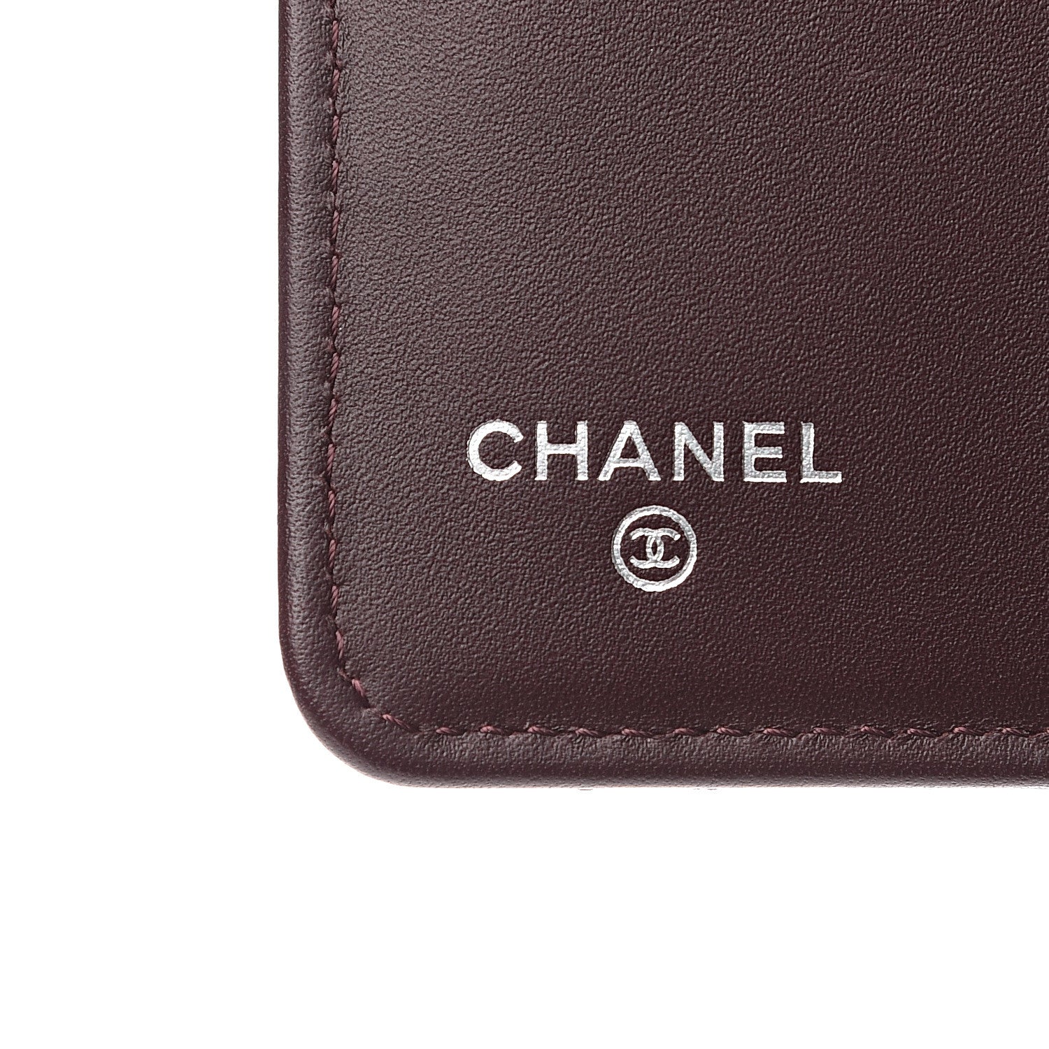 Chanel Caviar Quilted Zipped Pocket Wallet Burgundy 5 of 8