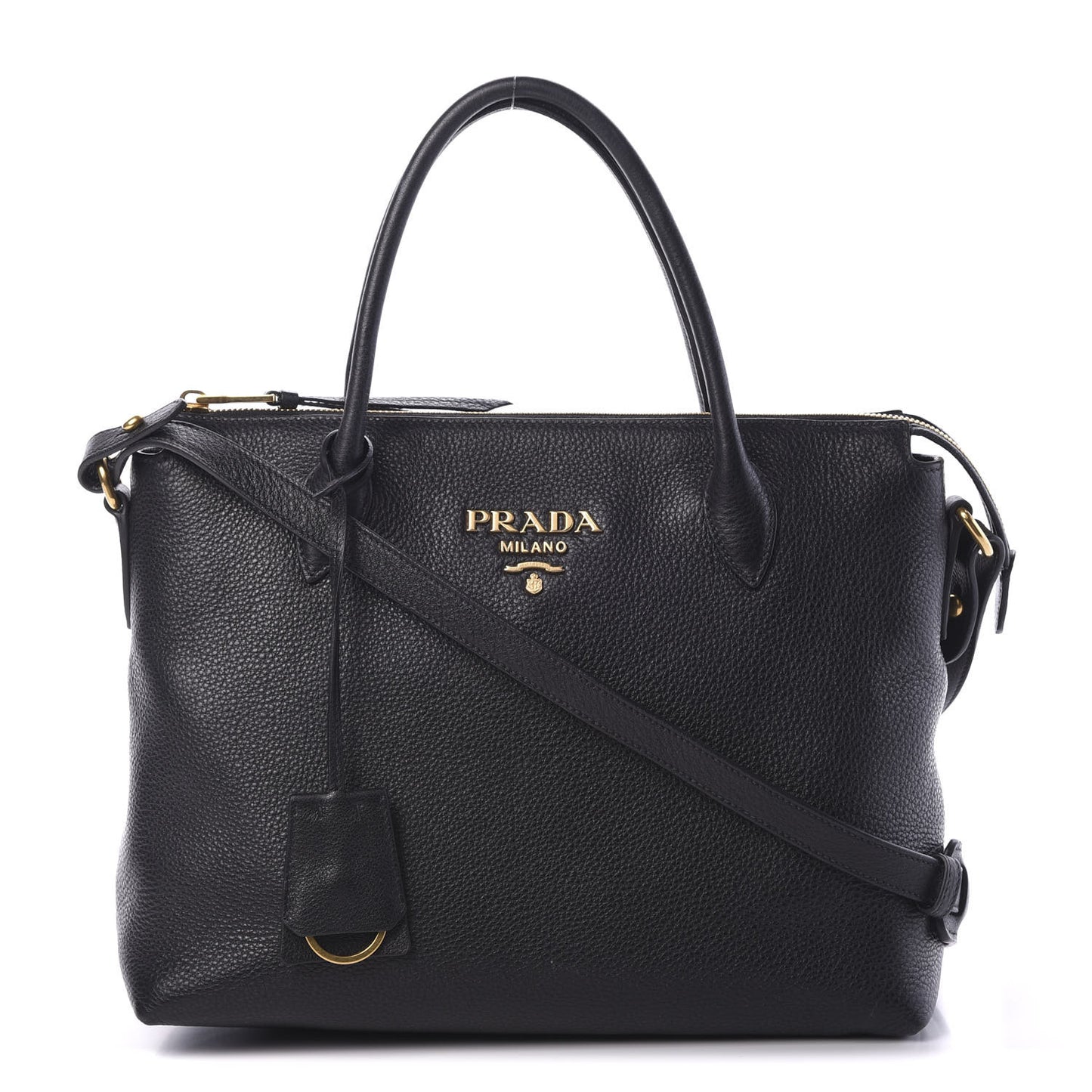 Vitello Daino Tote Black
