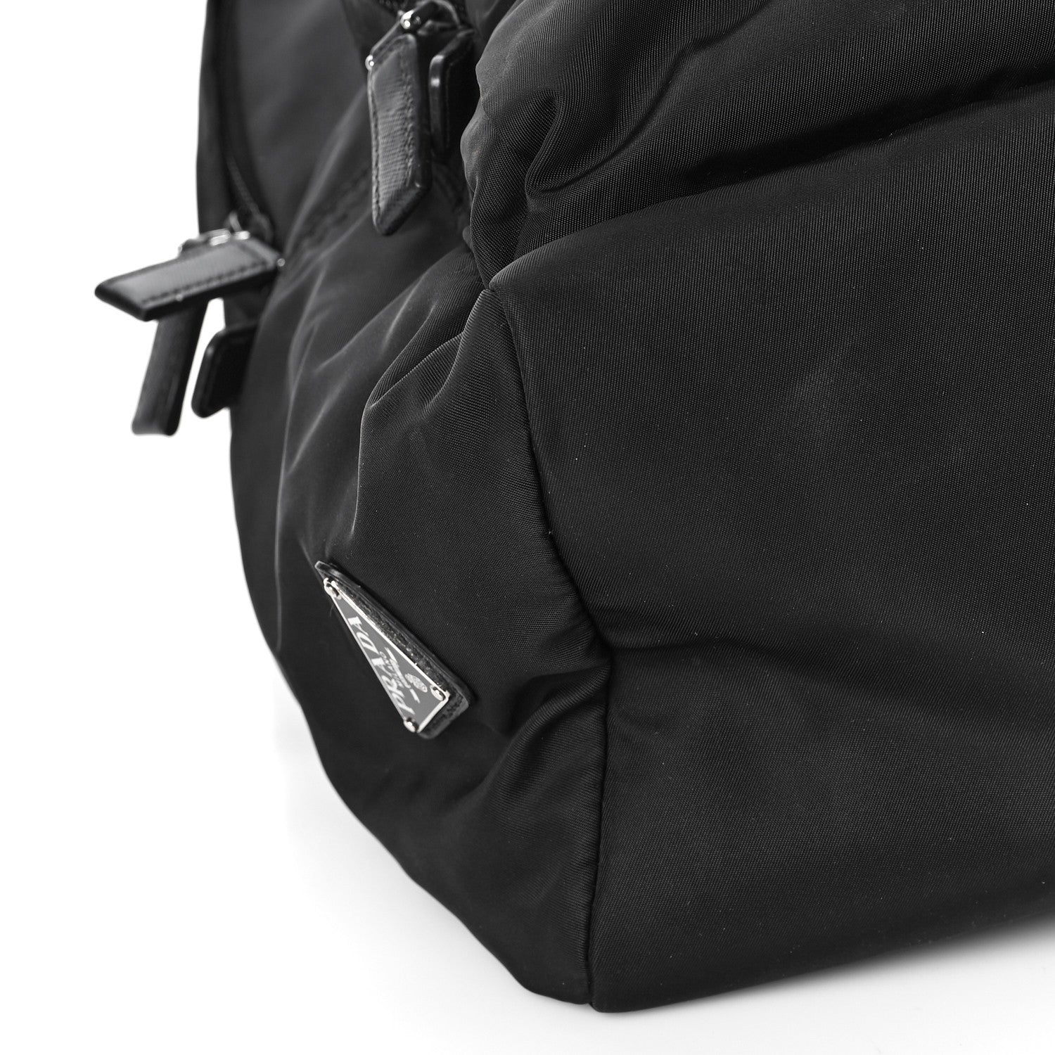 Prada Nylon Tessuto Saffiano Backpack Black 9 of 12