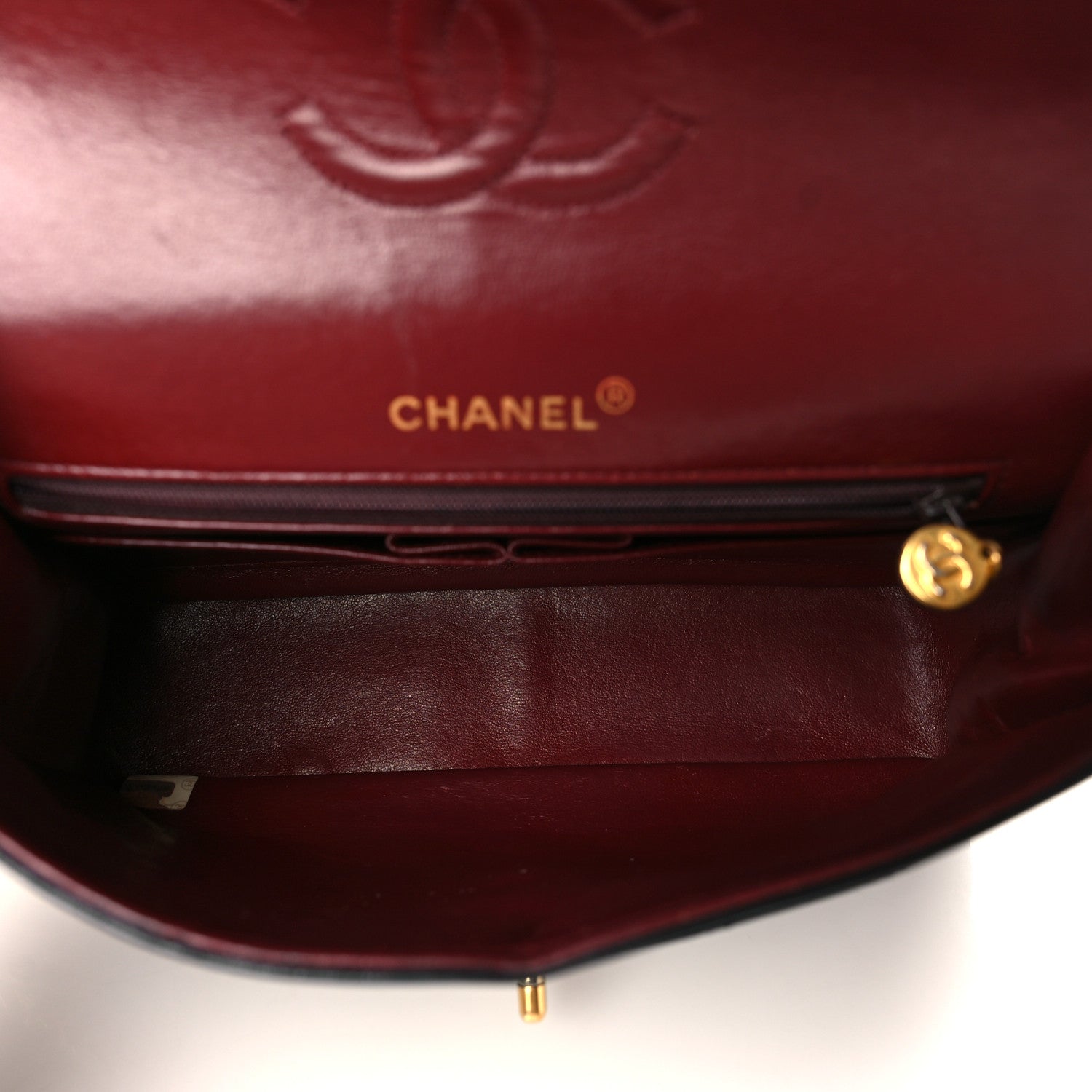 Chanel Lambskin Quilted Medium Double Flap Black 5 of 9