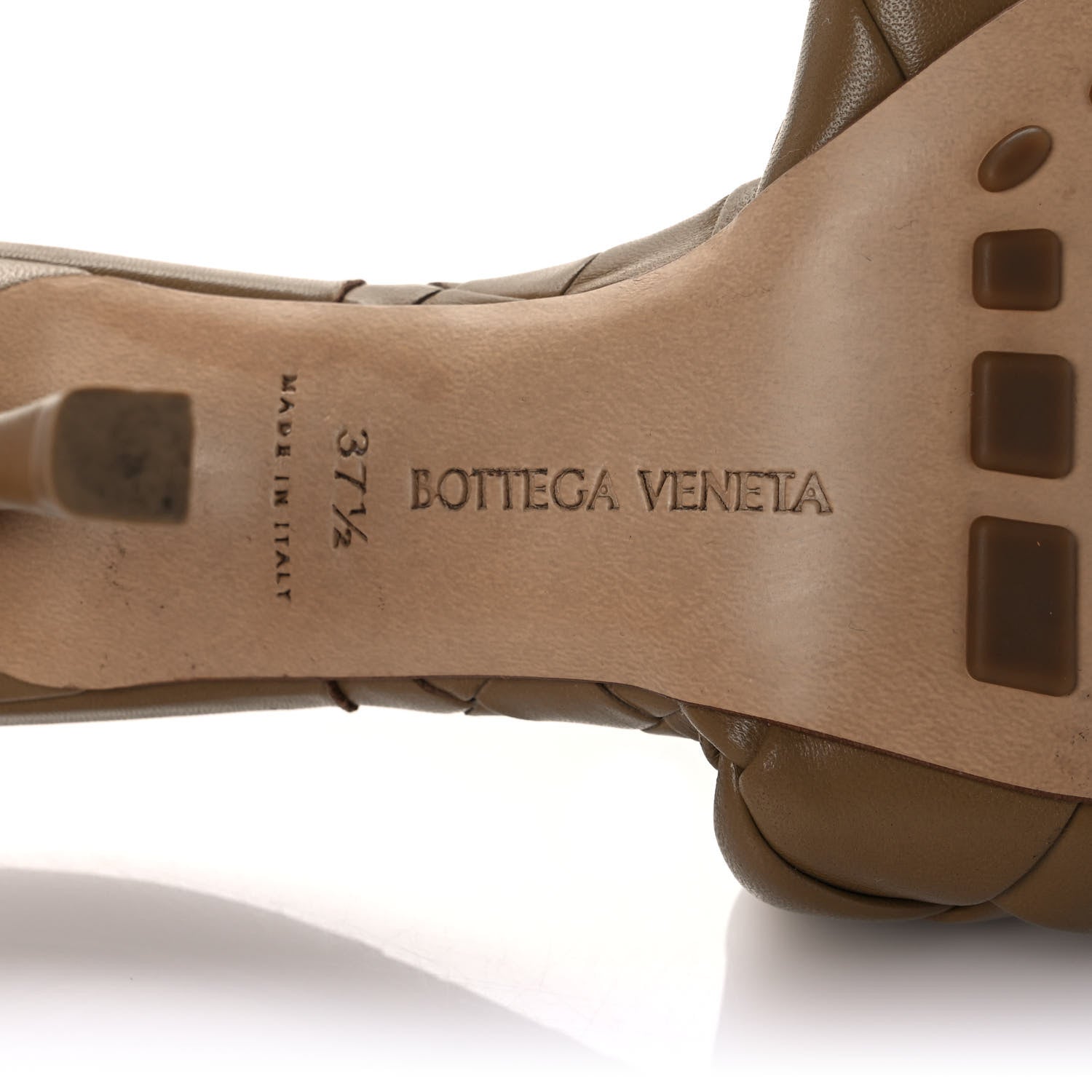 Bottega Veneta Nappa Maxi Intrecciato Lido 90mm Mule Sandals 37.5 Fudge 6 of 7