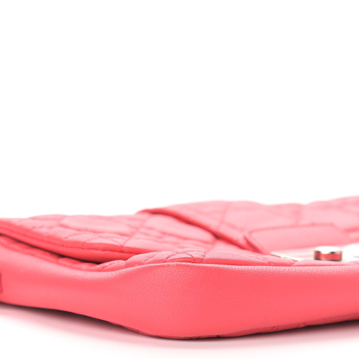 Lambskin Cannage Miss Dior Promenade Pouch Corail