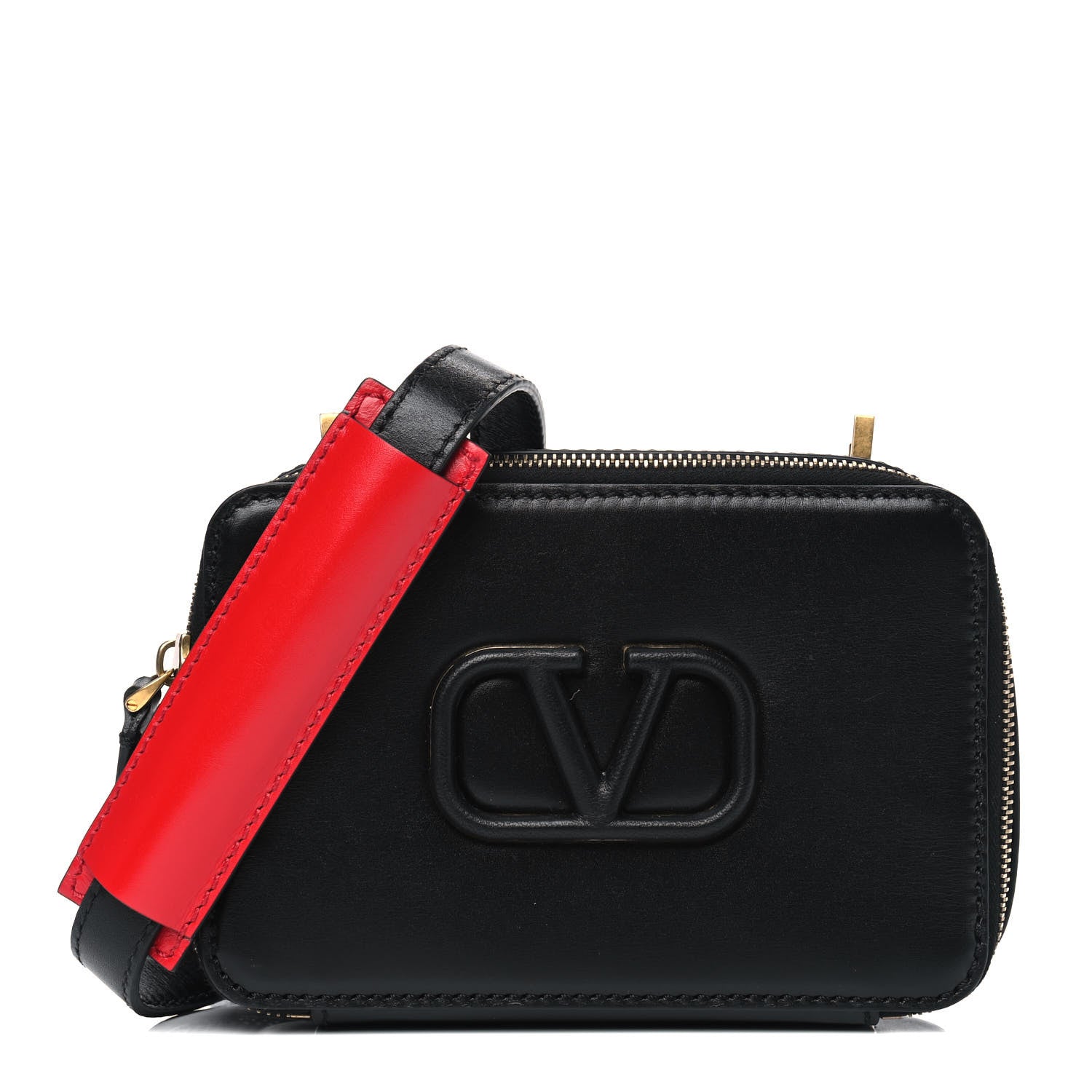 Valentino Garavani Smooth Calfskin VSling Crossbody Bag Black 1 of 6