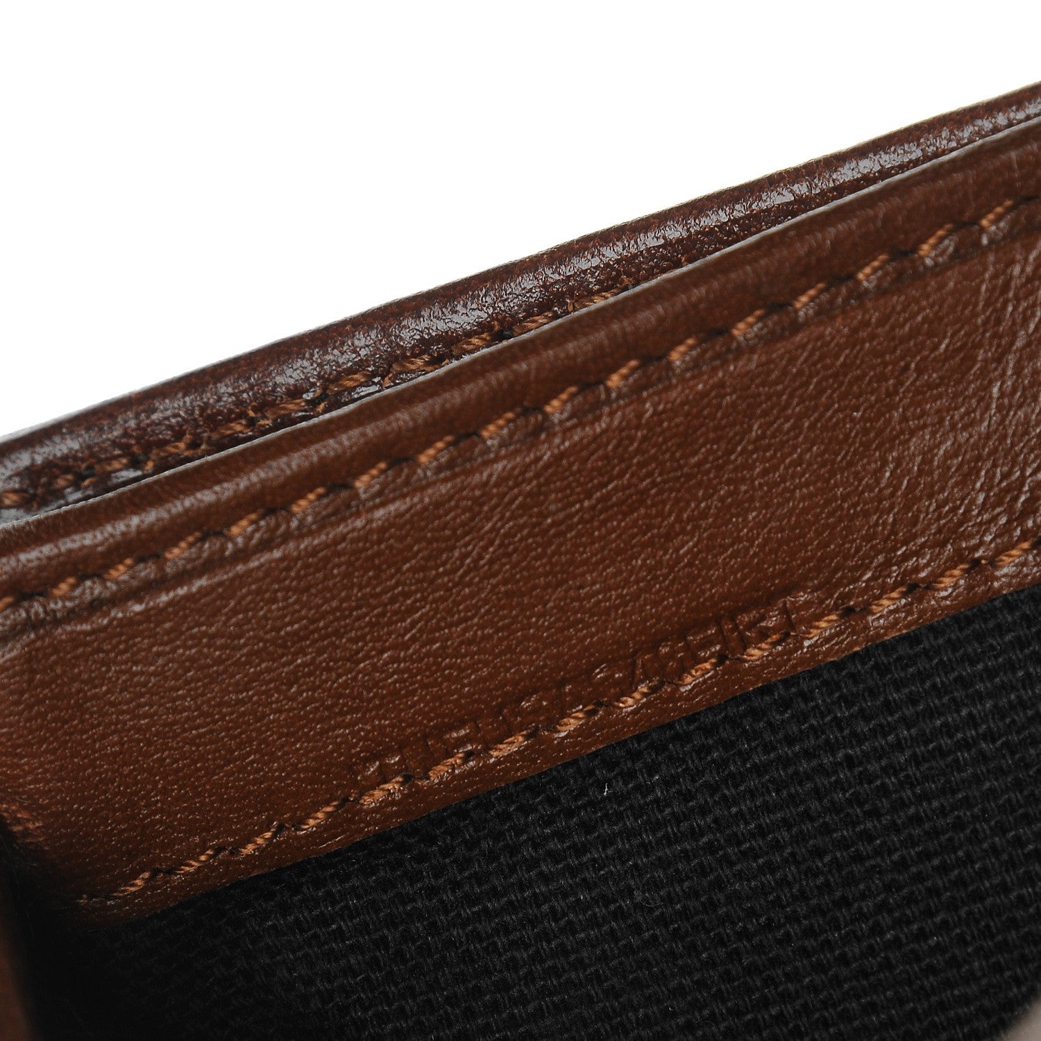 Burberry Bridle Calfskin House Check Medium Leighton Wallet Dark Tan 9 of 10