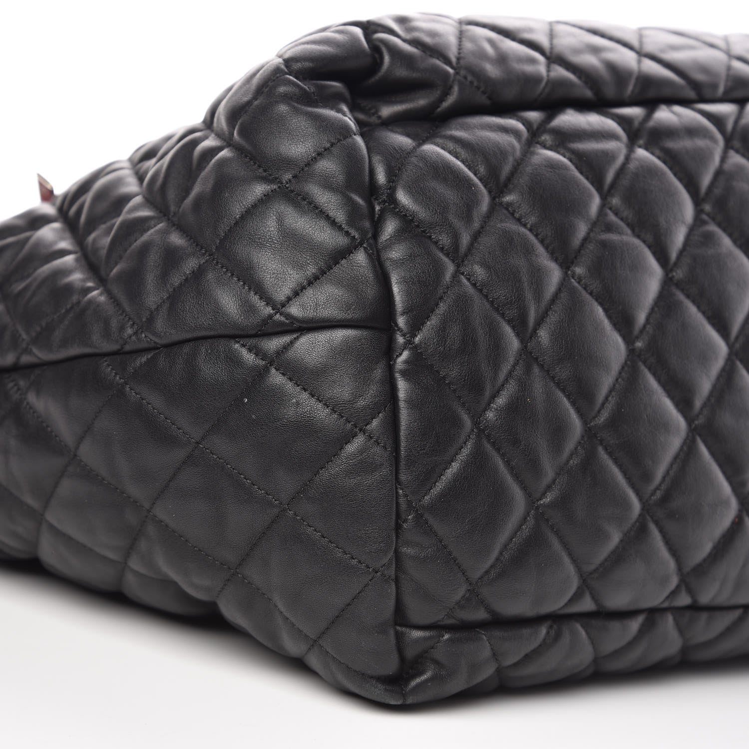 Chanel Lambskin Quilted Large Coco Cocoon Reversible Tote Black 12 of 17