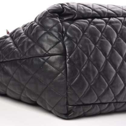 Chanel Lambskin Quilted Large Coco Cocoon Reversible Tote Black 12 of 17