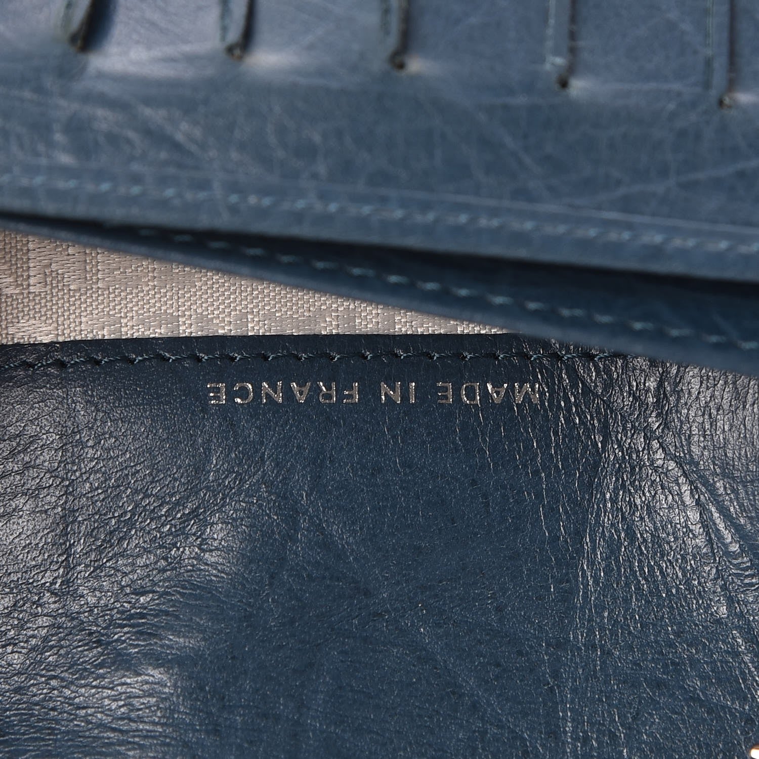 Chanel Calfskin Quilted Cambon Yen Wallet Blue 6 of 9