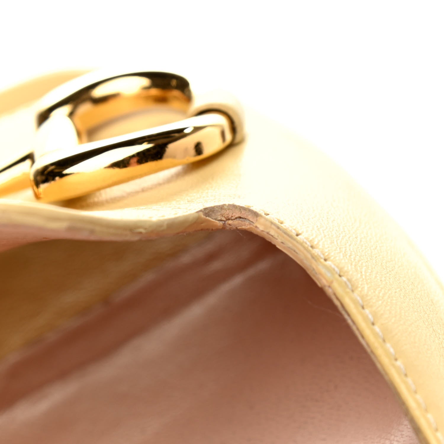 Gucci Nappa Horsebit 75mm Slide Sandals 36.5 Burro 9 of 10