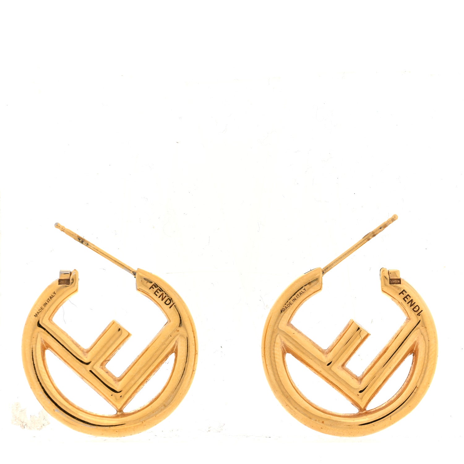 Fendi Metal F is Fendi Hoop Earrings Gold 3 of 5