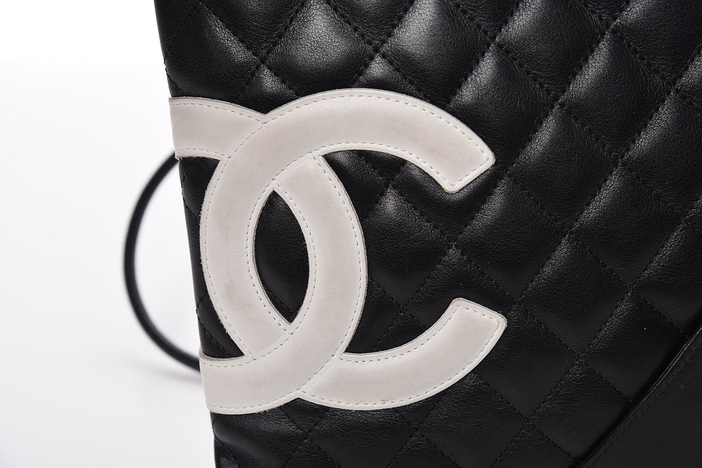 Calfskin Cambon Flat Messenger Black