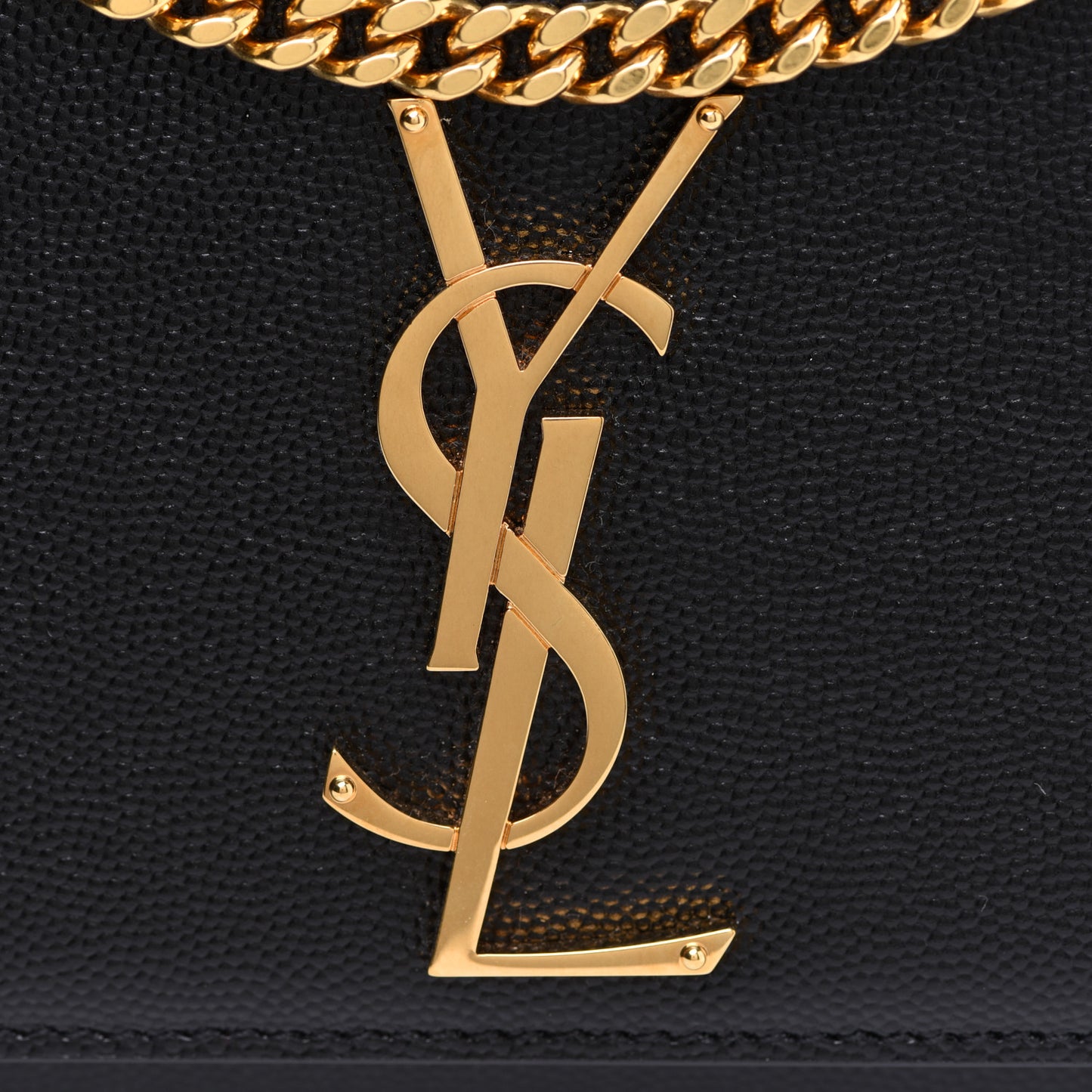 Grain De Poudre Small Monogram Kate Satchel Black