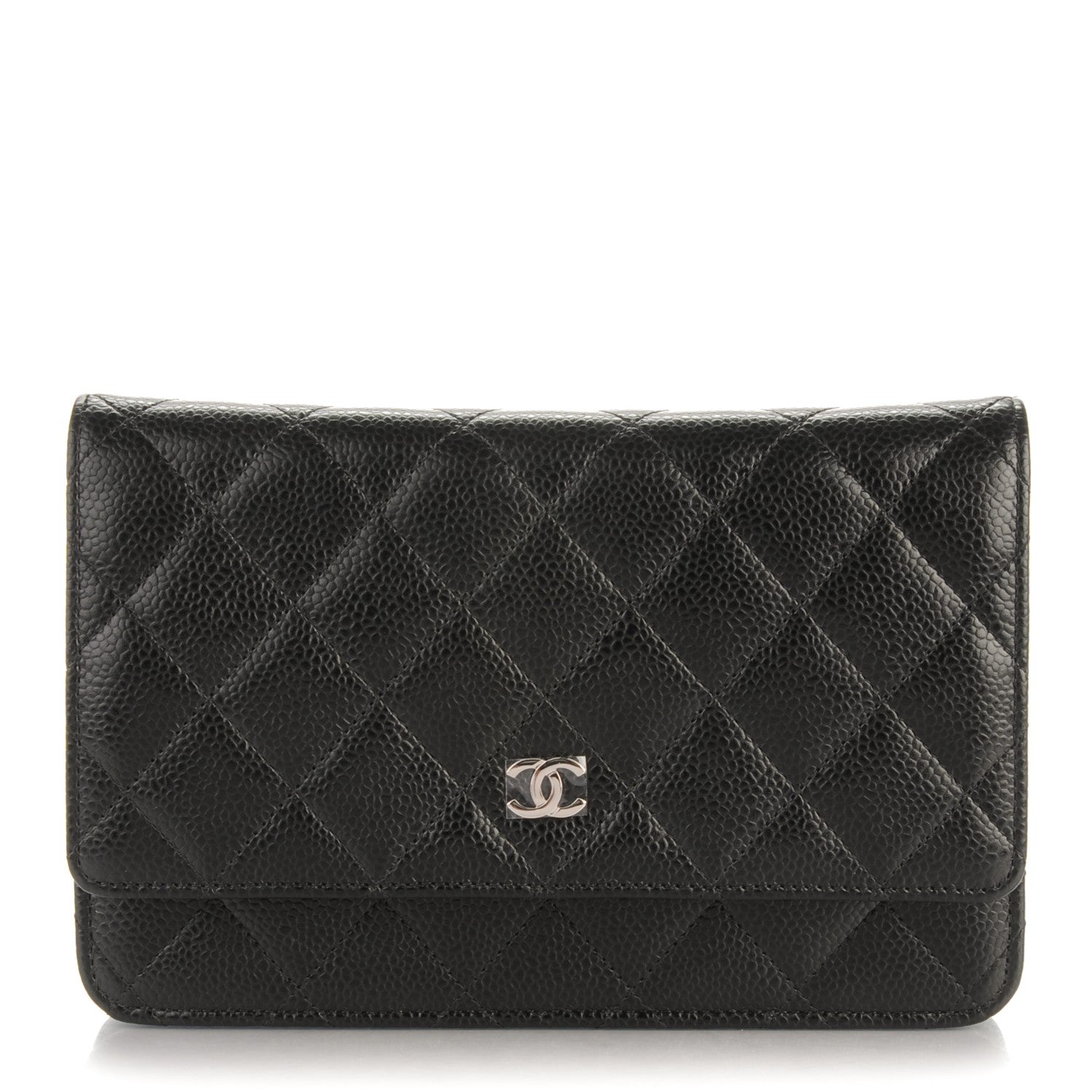 Chanel Caviar Quilted Wallet On Chain WOC Black 1 of 8