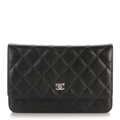 Chanel Caviar Quilted Wallet On Chain WOC Black 1 of 8