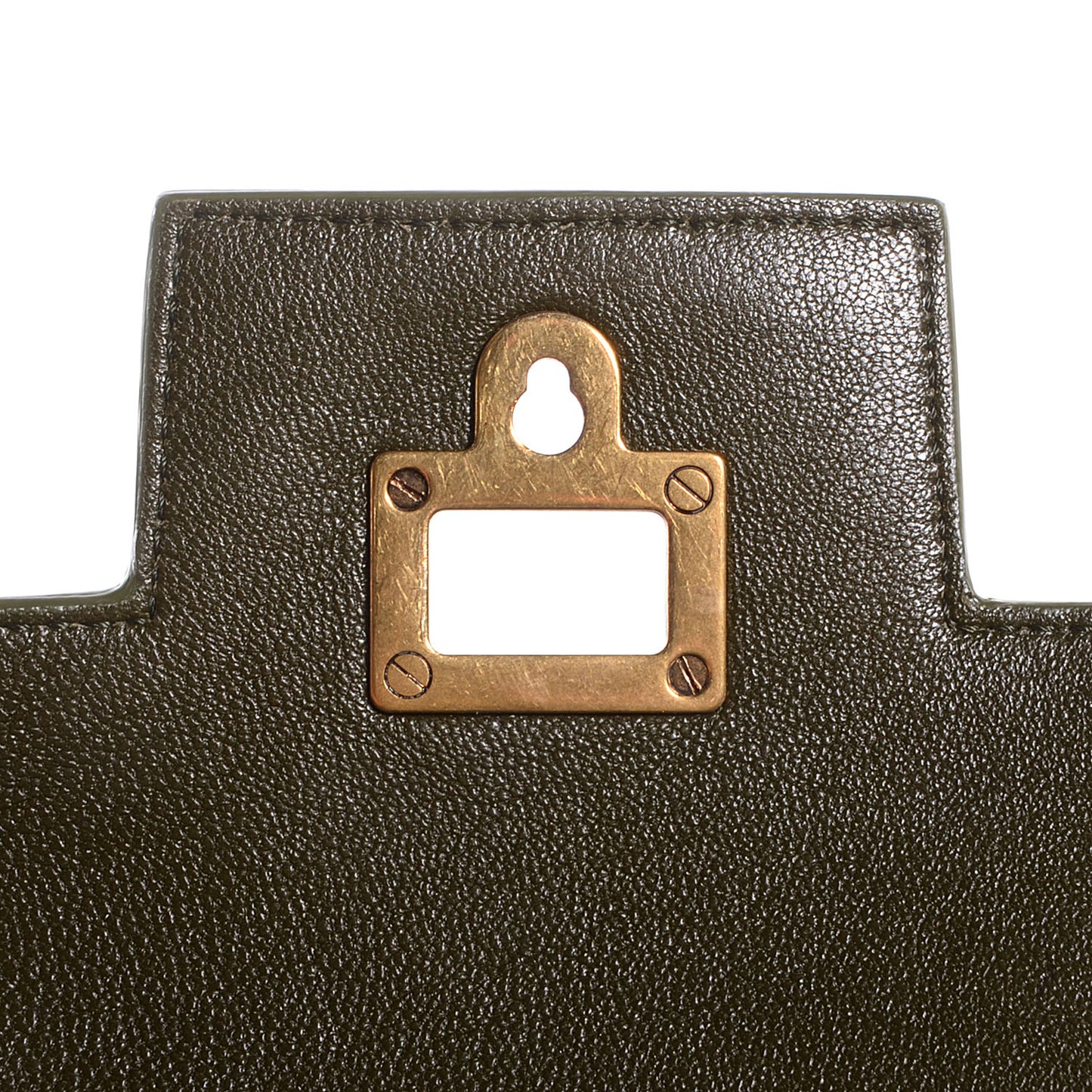 Leather PS1 Mini Messenger Bag Military