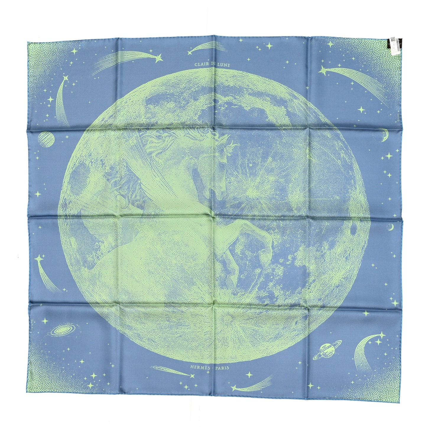 Silk Double Face Clair De Lune Scarf 90 Vieux Rose Jaune