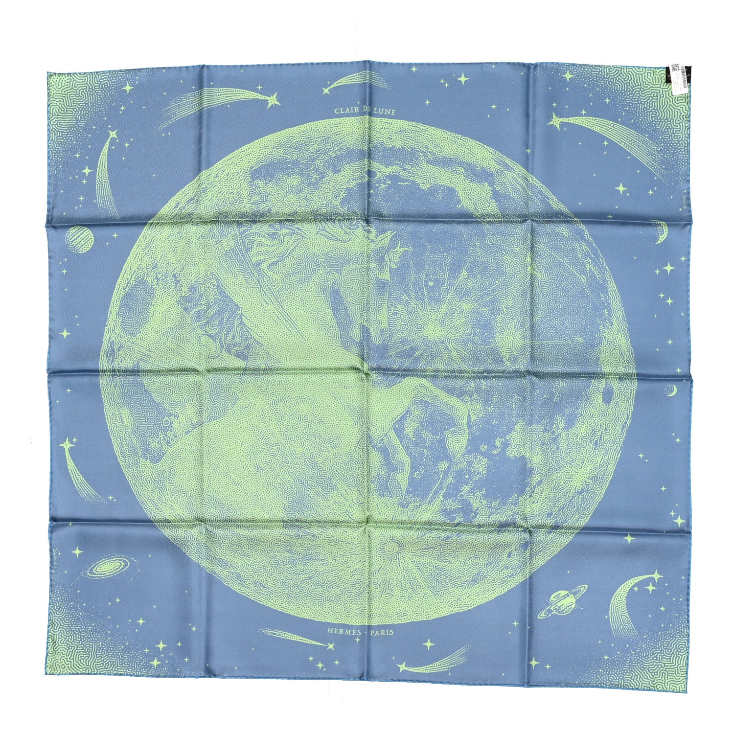 Hermes Silk Double Face Clair De Lune Scarf 90 Vieux Rose Jaune 2 of 4