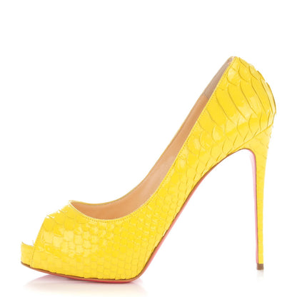 Christian Louboutin Python New Very Prive 120 Pumps 39.5 Yellow 1 of 15
