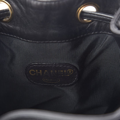Chanel Lambskin CC Drawstring Shoulder Bag Black 6 of 11