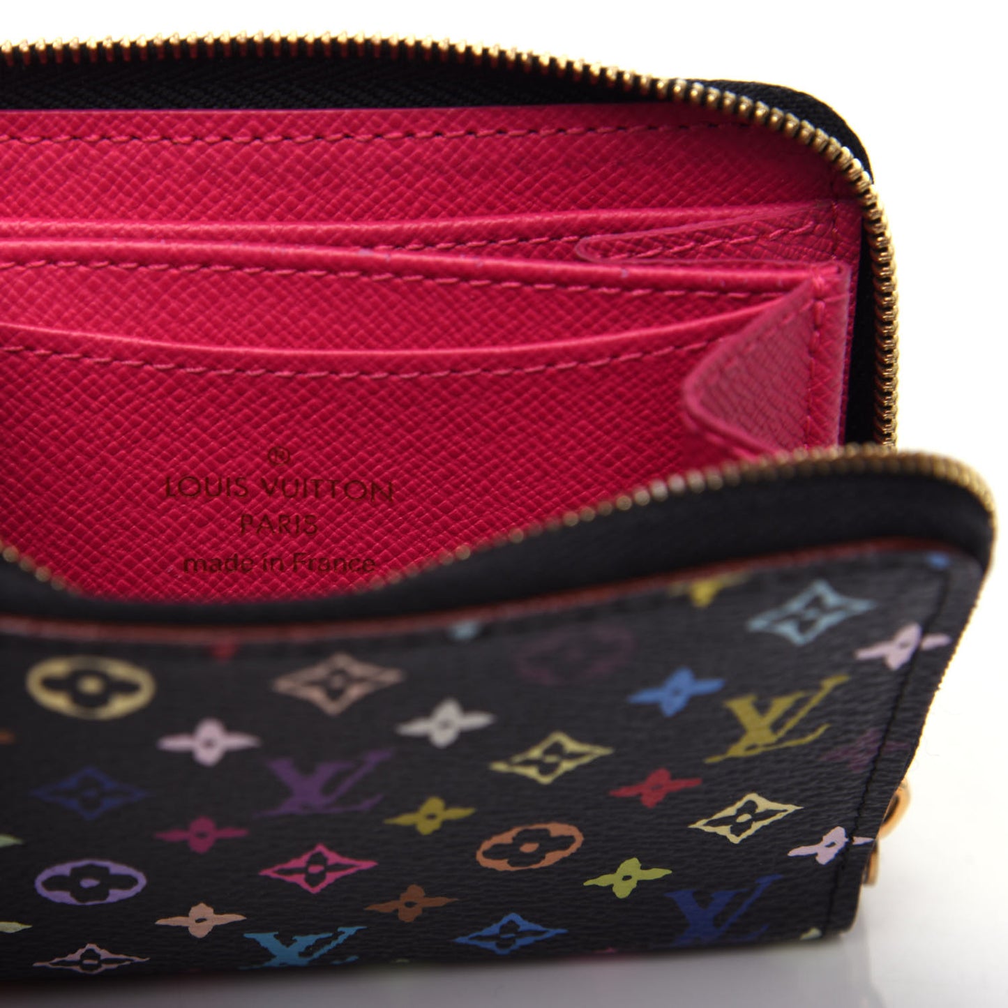 Monogram Multicolor Zippy Coin Purse Black Grenade