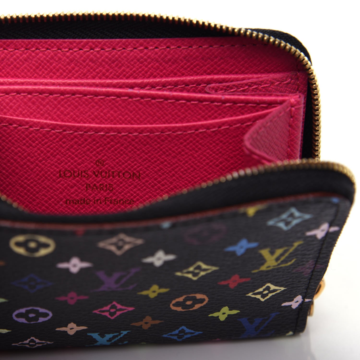 Louis Vuitton Monogram Multicolor Zippy Coin Purse Black Grenade 6 of 8