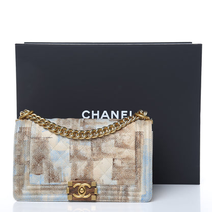 Chanel Painted Caviar Medium Boy In Cuba Flap Multicolor 10 of 10