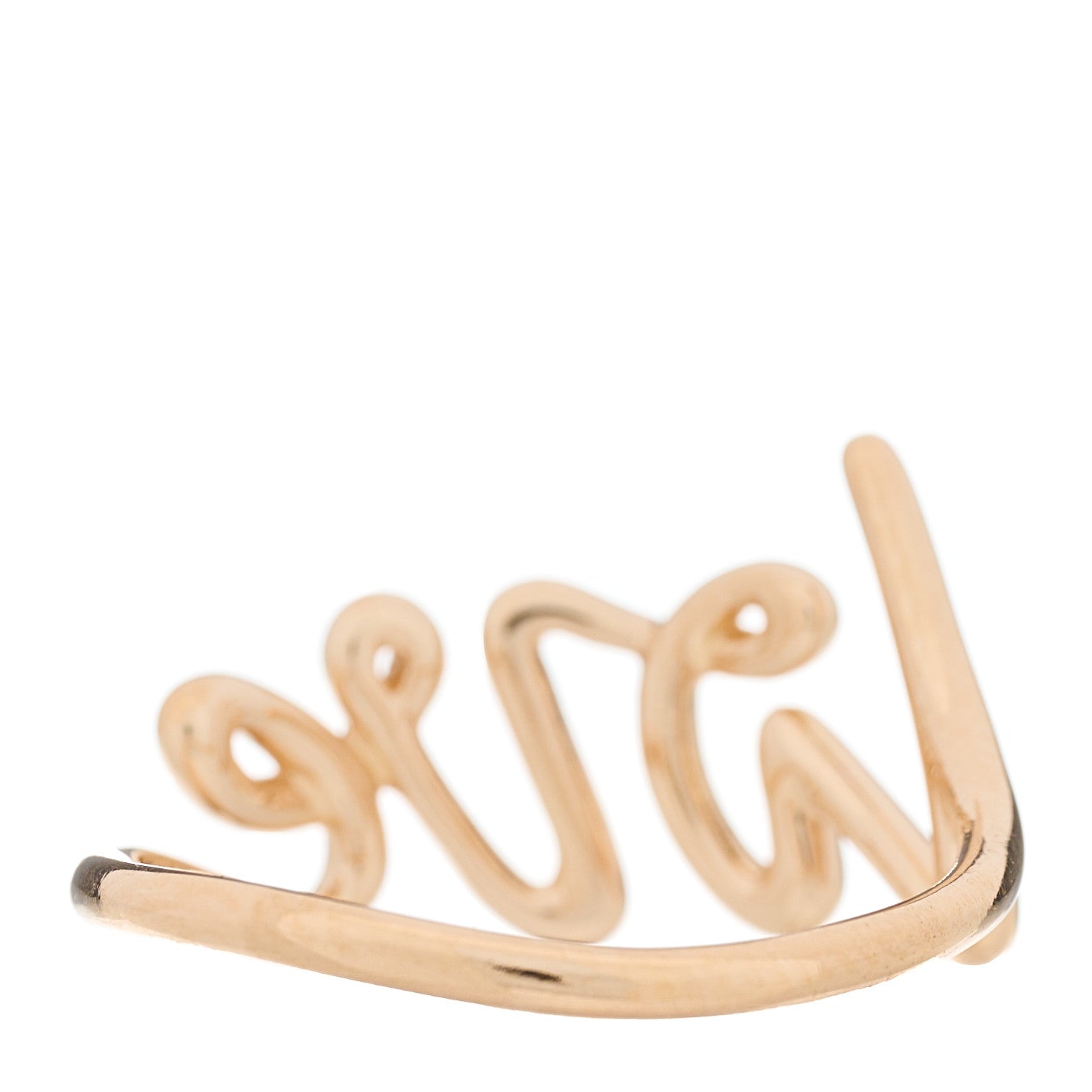 Tiffany 18K Rose Gold Small Paloma's Graffiti Love Ring 50 5.25 4 of 6