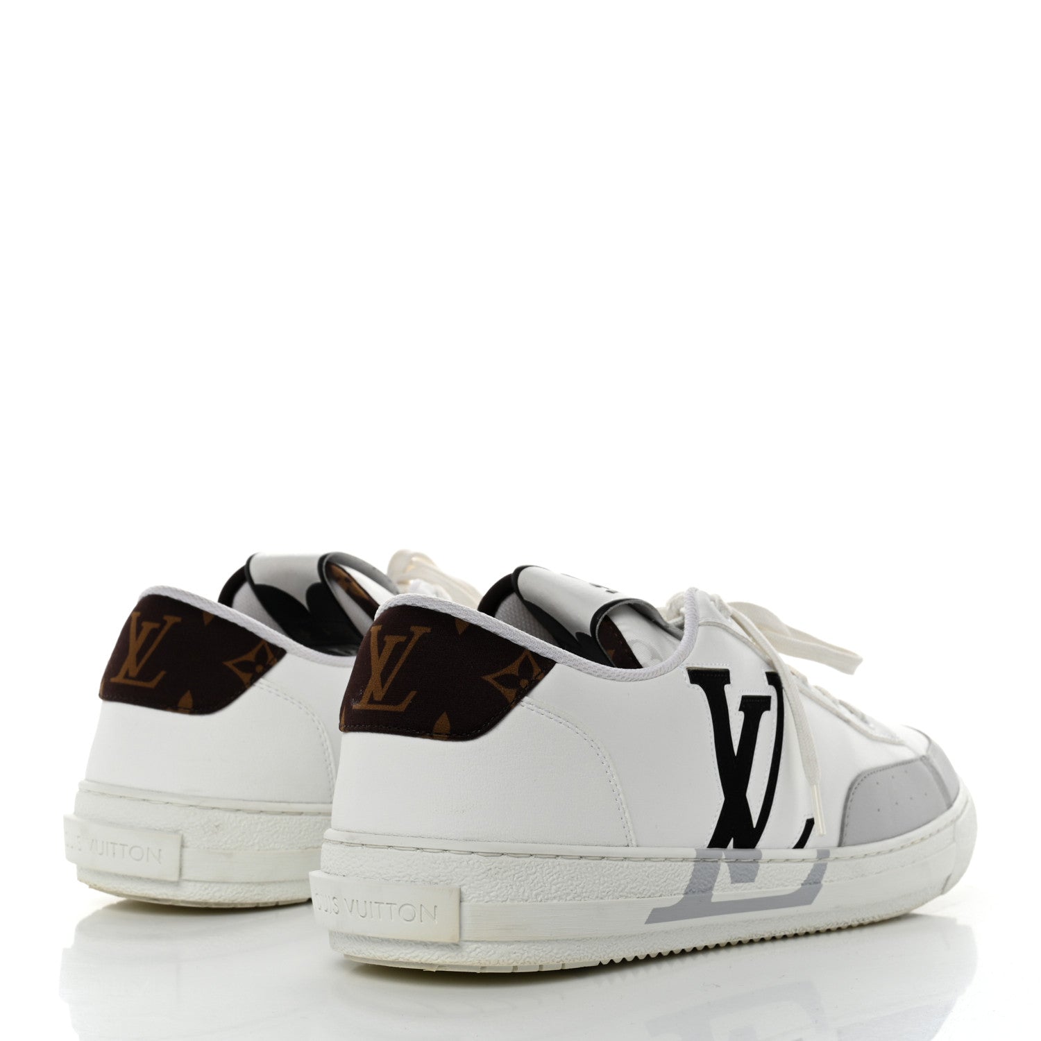Louis Vuitton Charlie Sneakers 39 White Cacoa Brown 4 of 8