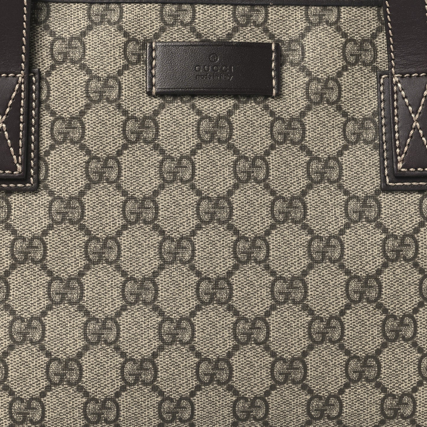 GG Supreme Monogram Small Joy Tote Dark Brown