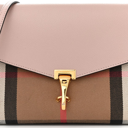Burberry Derby Calfskin House Check Small Macken Crossbody Bag Pale Orchid 9 of 13