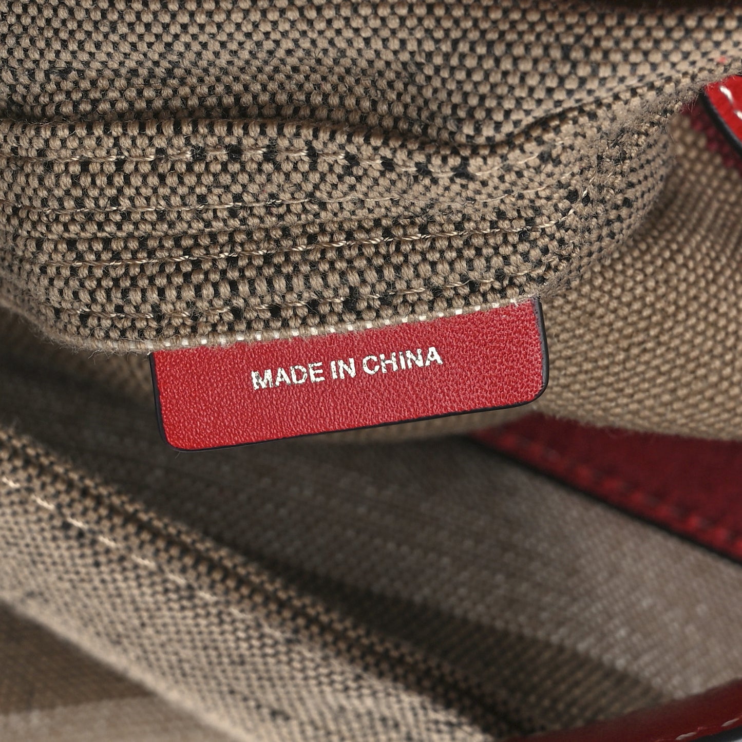 Canvas Mega Check Medium Ashby Hobo Cadmium Red
