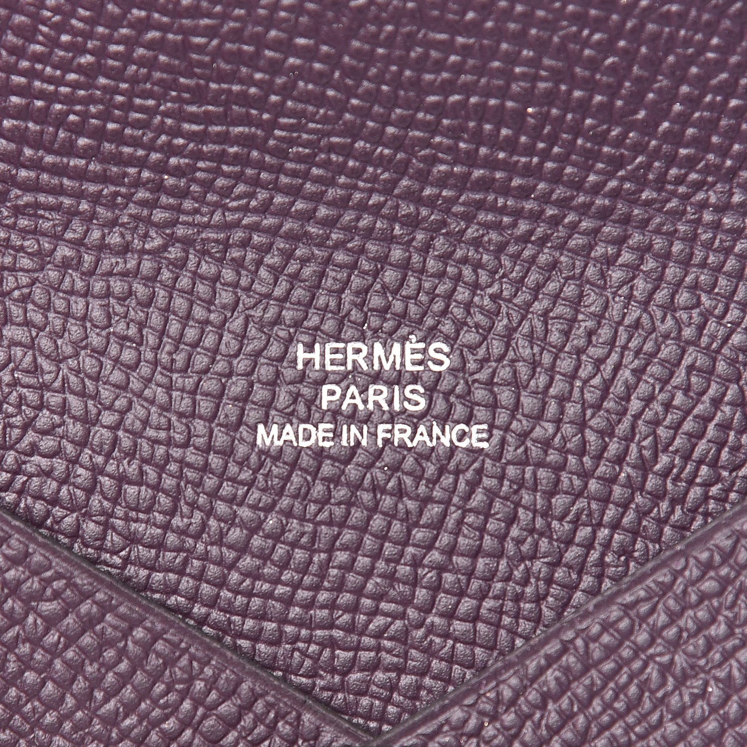 Hermes Epsom Calvi Card Case Raisin 6 of 8