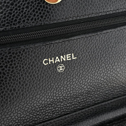 Chanel Caviar Quilted Wallet on Chain WOC Black 6 of 12